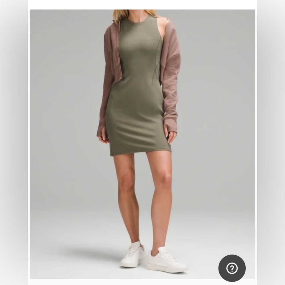 Ribbed Softstreme Slim-Fit Tank Dress- Size 8